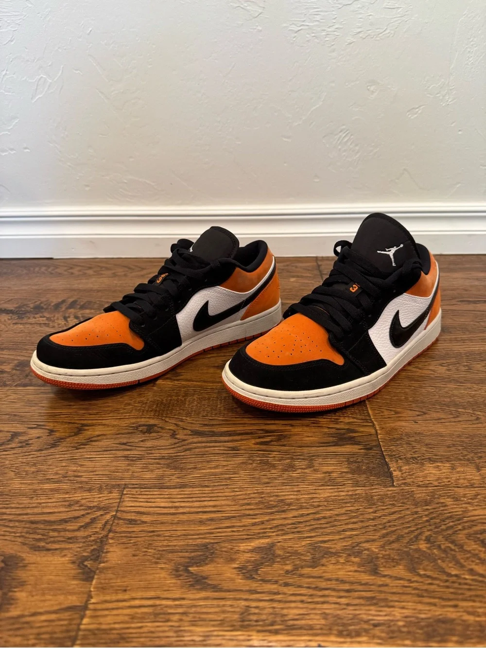 Air Jordan 1 Low Shattered Backboard Starfish Orange Black Men’s Size 10